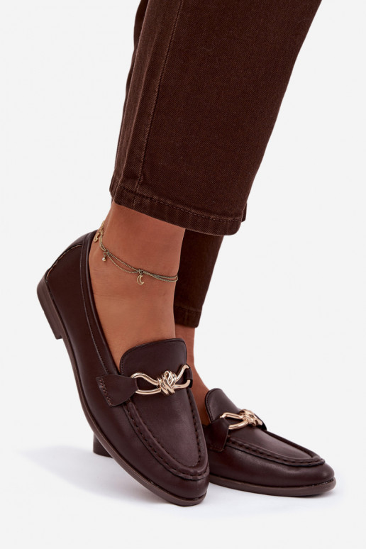 Mocassini Femminile Con decorazioni Detalem CzekoladoAe Rosynne