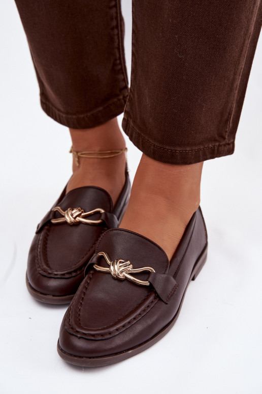 Mocassini Femminile Con decorazioni Detalem CzekoladoAe Rosynne