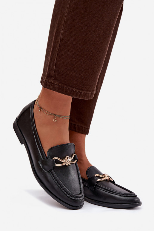 Mocassini Femminile Con decorazioni Detalem colore nero Rosynne