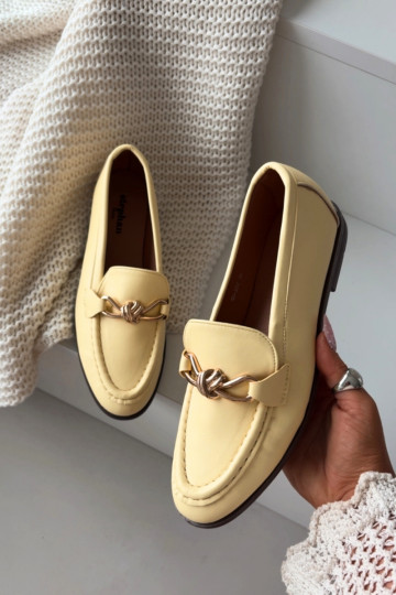 Mocassini Femminile Con decorazioni Detalem colore giallo Rosynne