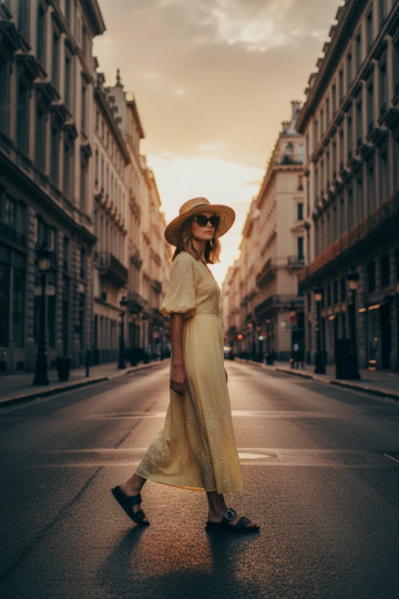 Pantofole da donna con fibbie dorate, colore nero 2