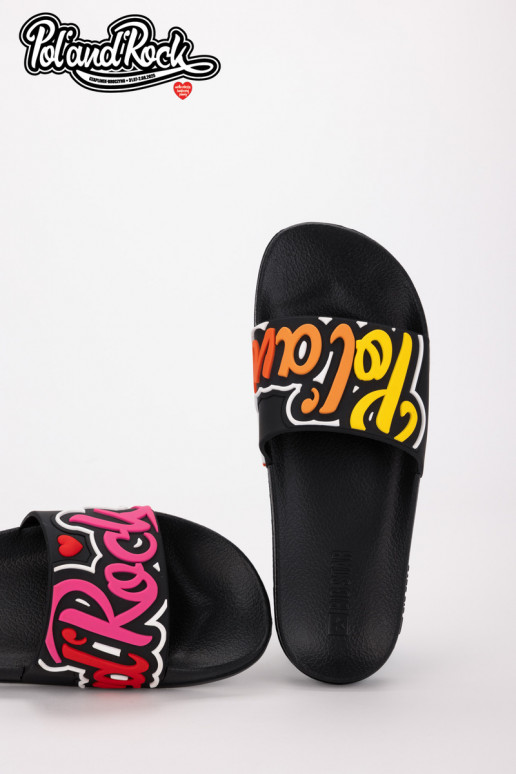 Pantofole Pol'and'Rock Festival X Big Star SS174508 colore nero