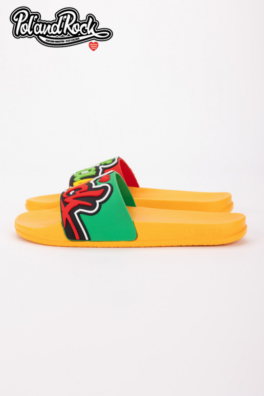 Pantofole Pol'and'Rock Festival X Big Star SS174507 colore giallo