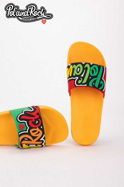 Pantofole Pol'and'Rock Festival X Big Star SS174507 colore giallo