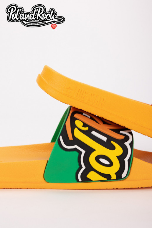 Pantofole Pol'and'Rock Festival X Big Star SS174507 colore giallo