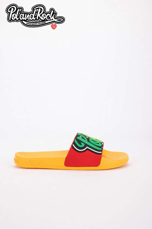 Pantofole Pol'and'Rock Festival X Big Star SS174507 colore giallo