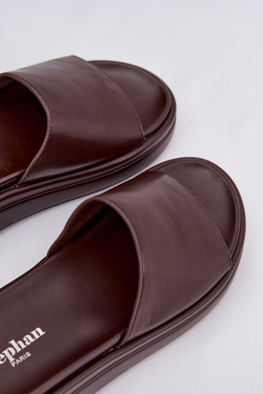 Pantofole da donna con una piattaforma CzekoladoAe Tanelisse