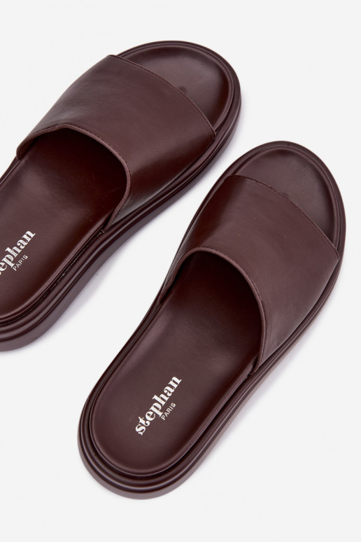 Pantofole da donna con una piattaforma CzekoladoAe Tanelisse