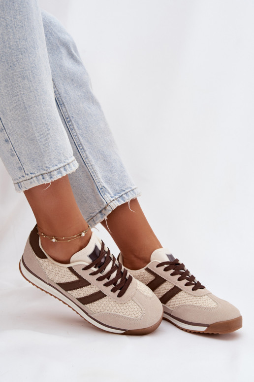 scarpe da ginnastica Scarpe modello sneakers Femminile beige Soretta