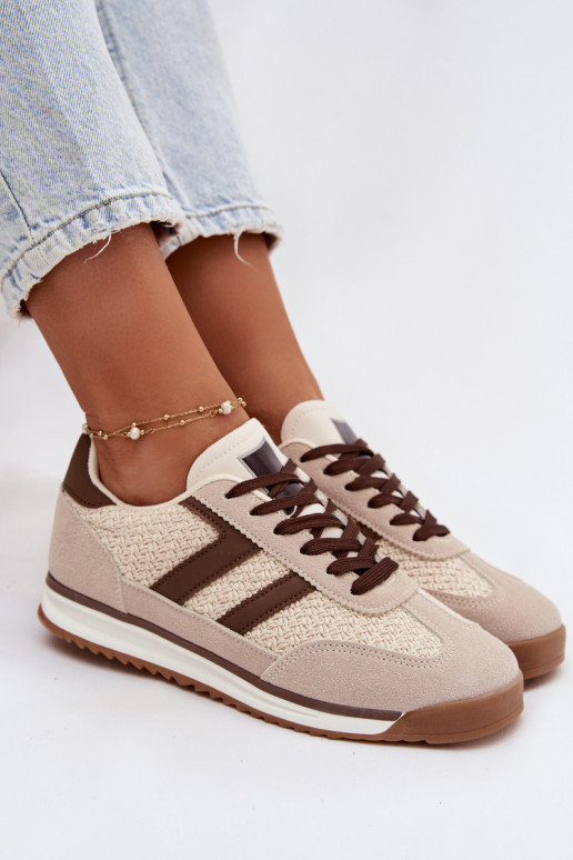 scarpe da ginnastica Scarpe modello sneakers Femminile beige Soretta