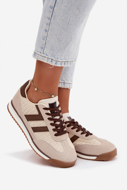 scarpe da ginnastica Scarpe modello sneakers Femminile beige Soretta