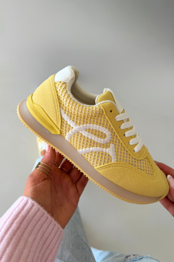 Scarpe modello sneakers scarpe da ginnastica Femminile colore giallo Tarlisse