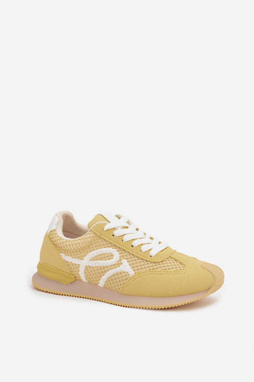 Scarpe modello sneakers scarpe da ginnastica Femminile colore giallo Tarlisse