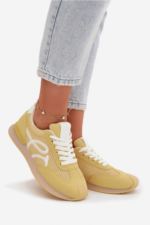 Scarpe modello sneakers scarpe da ginnastica Femminile colore giallo Tarlisse