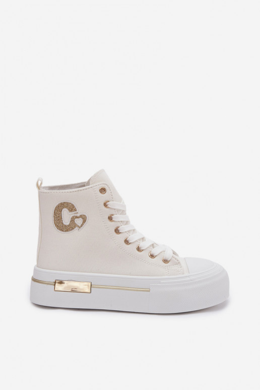 Scarpe per il tempo libero con una piattaforma Colore bianco Meloria