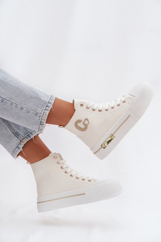 Scarpe per il tempo libero con una piattaforma Colore bianco Meloria