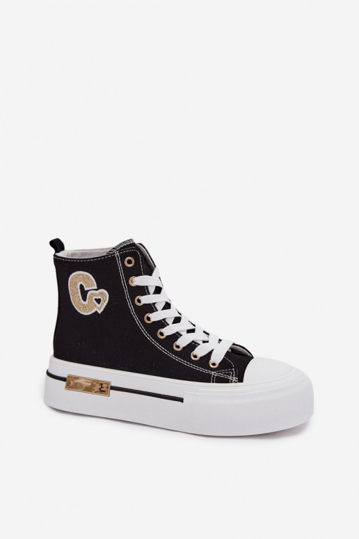 Scarpe per il tempo libero con una piattaforma colore nero Meloria