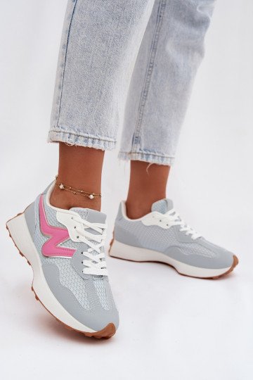 scarpe da ginnastica Femminile con una piattaforma colore blu Janelora 2