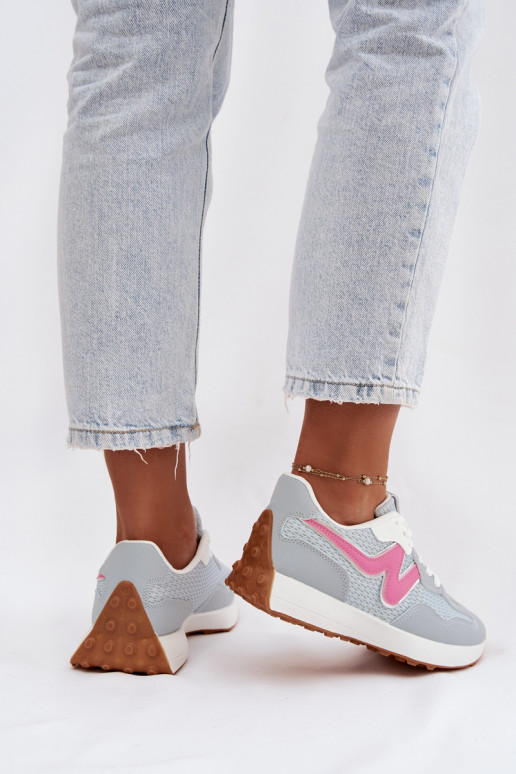 scarpe da ginnastica Femminile con una piattaforma colore blu Janelora