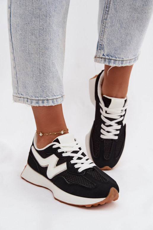 scarpe da ginnastica Femminile con una piattaforma colore nero Janelora