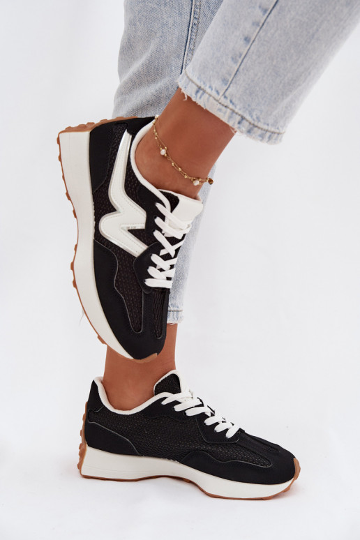 scarpe da ginnastica Femminile con una piattaforma colore nero Janelora