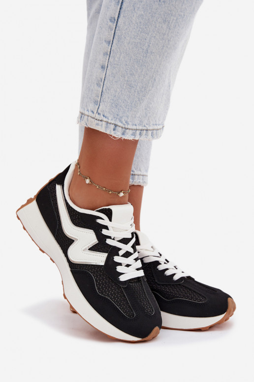 scarpe da ginnastica Femminile con una piattaforma colore nero Janelora