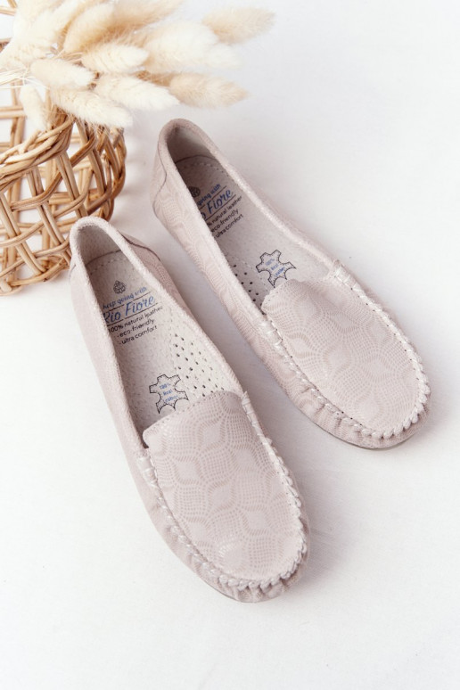 Pelle Mocassini RIO FLORE Eco-Friendly beige