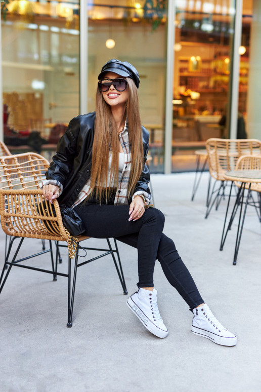 Sneaker con plateau alto Big Star II274014 Colore bianco