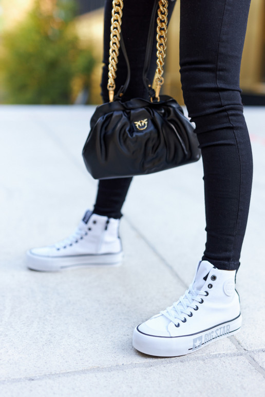 Sneaker con plateau alto Big Star II274014 Colore bianco