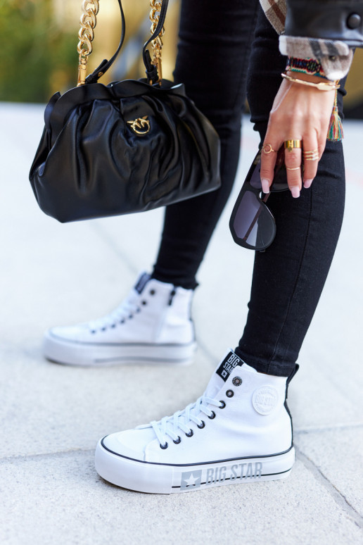 Sneaker con plateau alto Big Star II274014 Colore bianco