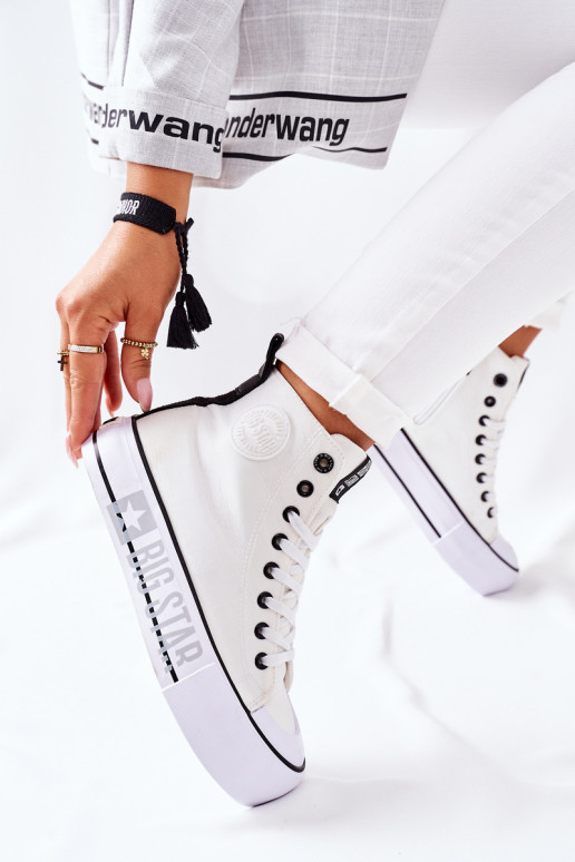 Sneaker con plateau alto Big Star II274014 Colore bianco