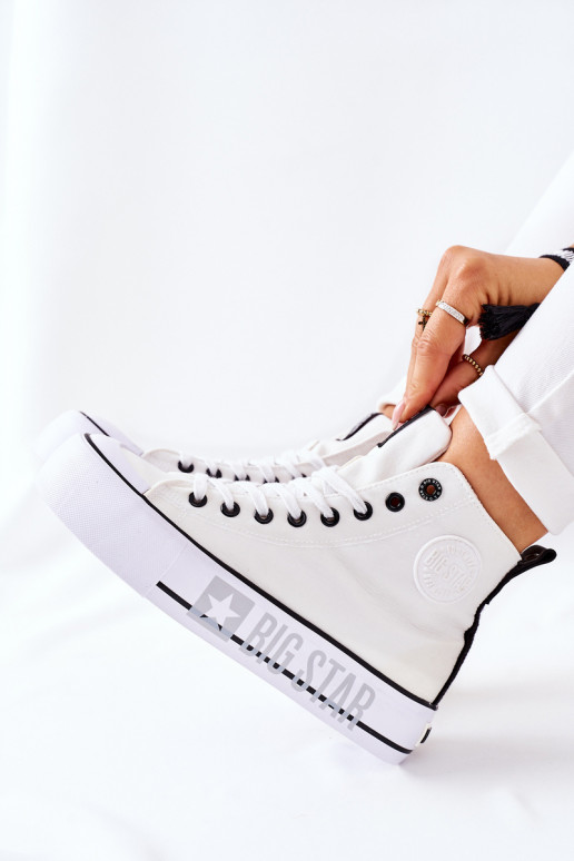 Sneaker con plateau alto Big Star II274014 Colore bianco