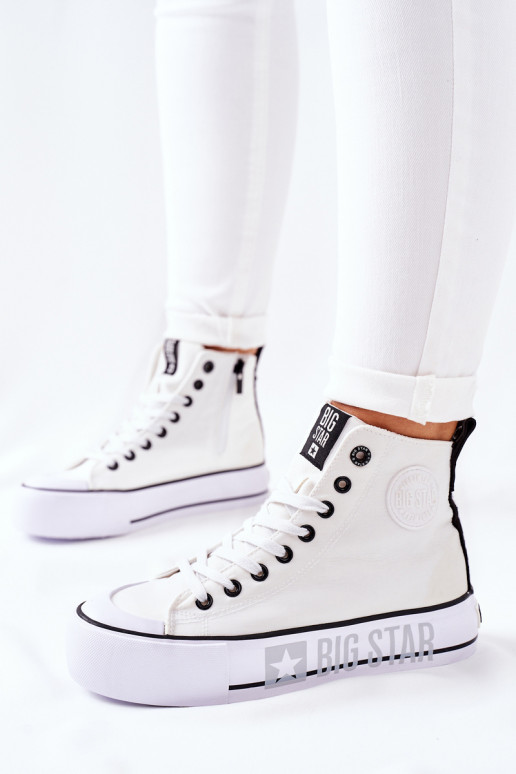 Sneaker con plateau alto Big Star II274014 Colore bianco