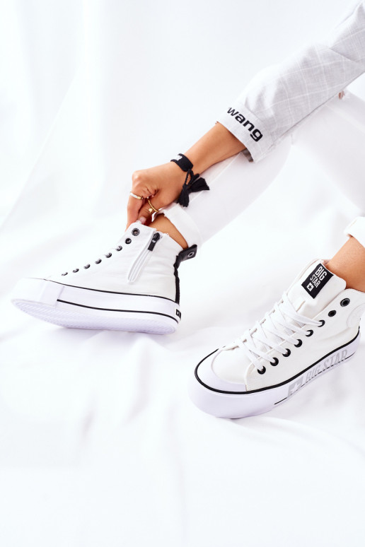 Sneaker con plateau alto Big Star II274014 Colore bianco
