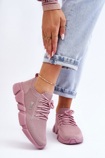 Femminile  Scarpe modello sneakers Memory Foam System Big Star JJ274266 colore rosa 2