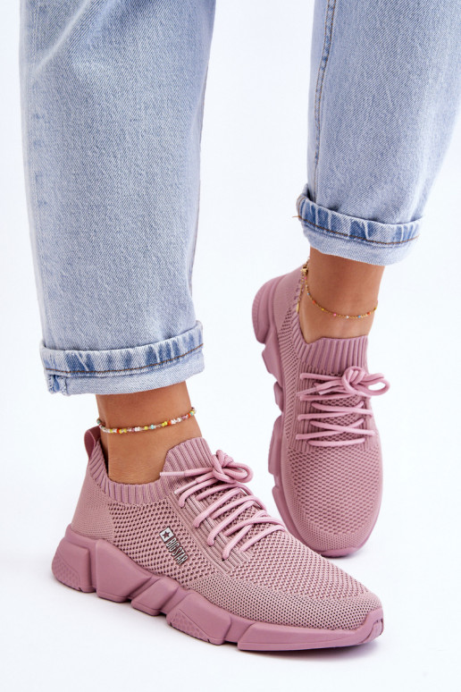 Femminile  Scarpe modello sneakers Memory Foam System Big Star JJ274266 colore rosa