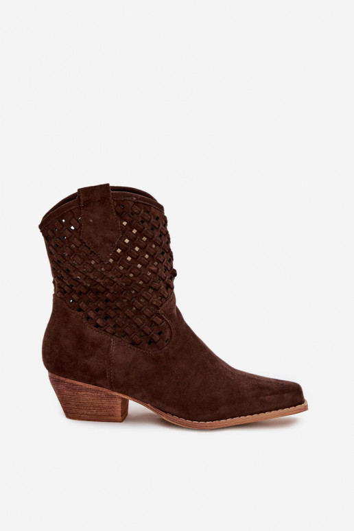 Stivali traforati Femminile con i tacchi CzekoladoAe Ferissa