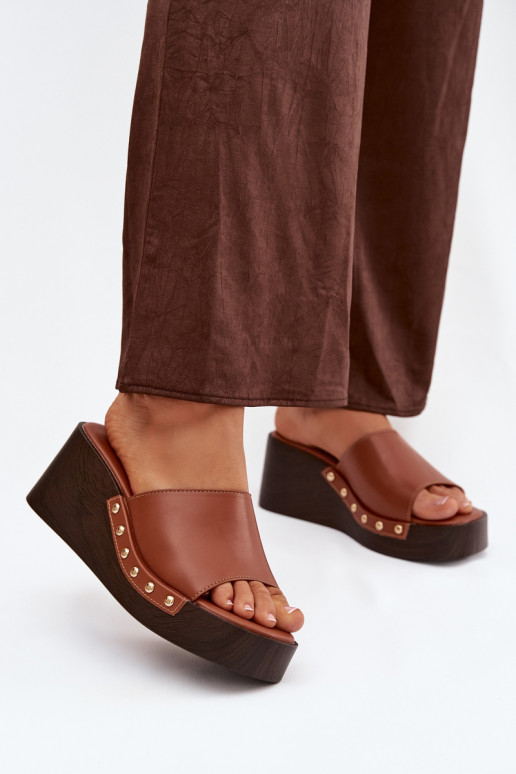 Pantofole da donna color oro Arionne, marroni