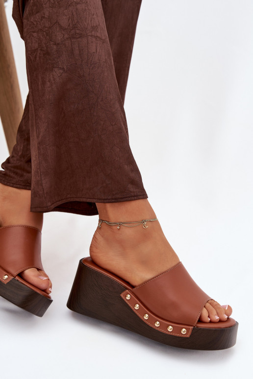 Pantofole da donna color oro Arionne, marroni