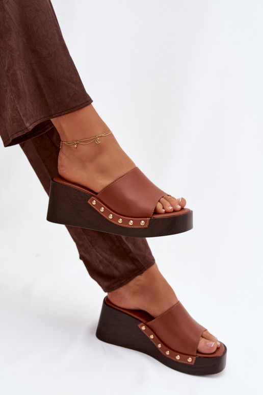 Pantofole da donna color oro Arionne, marroni