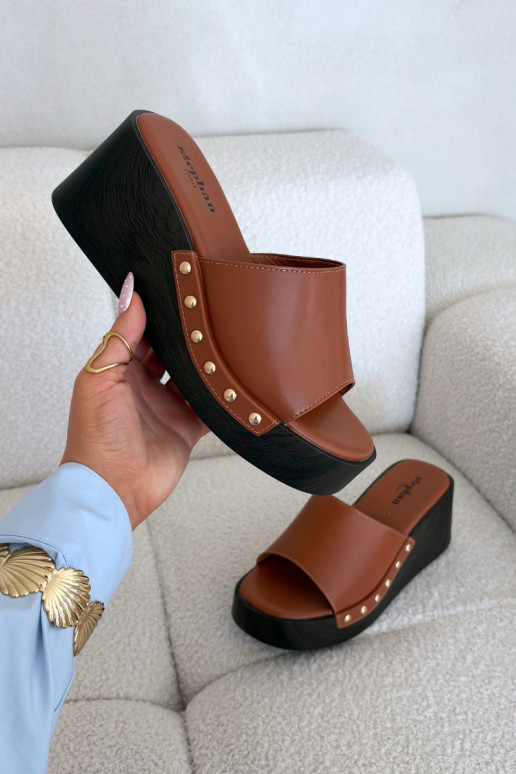 Pantofole da donna color oro Arionne, marroni