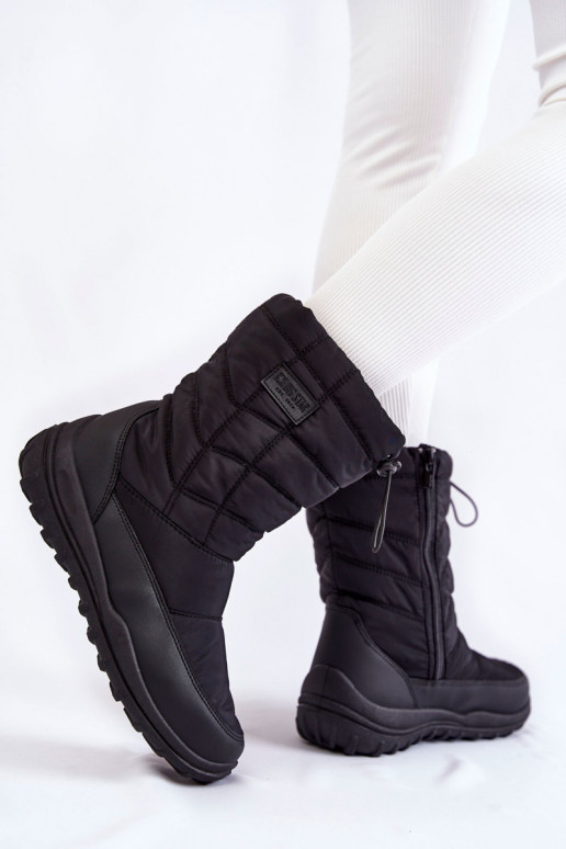 Femminile Alto riscaldamento Stivali da neve Big Star KK274599 colore nero