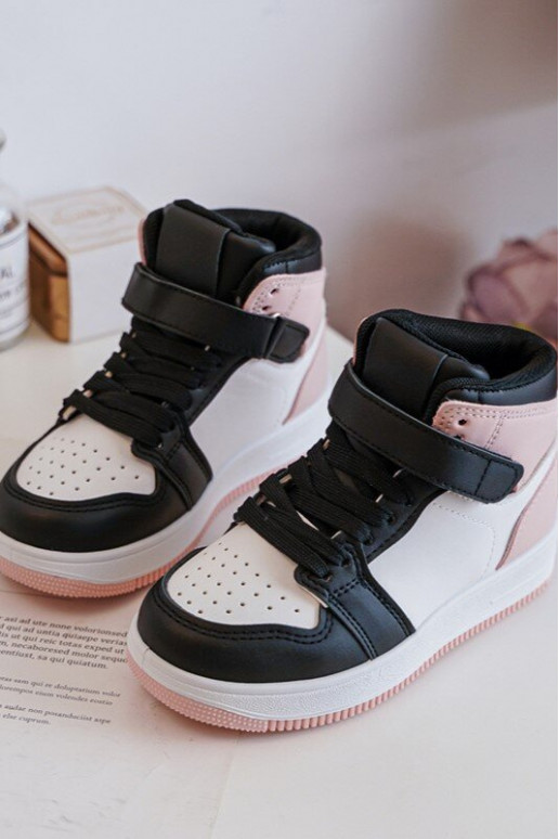 Alto Scarpe sportive per bambini Bianco-colore rosa Teredite