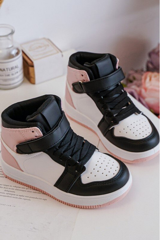 Alto Scarpe sportive per bambini Bianco-colore rosa Teredite