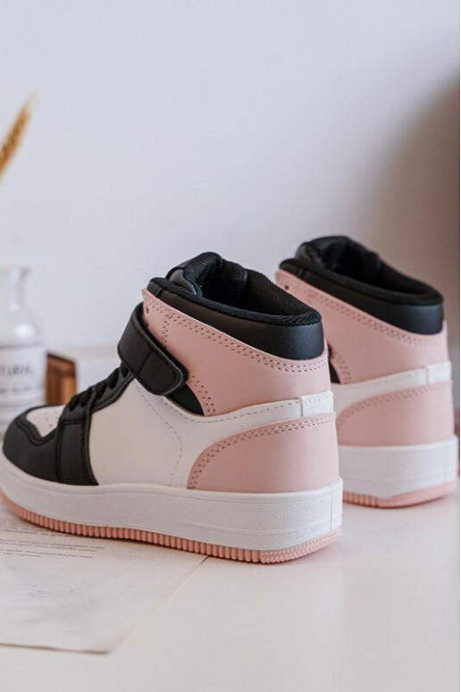 Alto Scarpe sportive per bambini Bianco-colore rosa Teredite