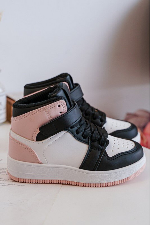 Alto Scarpe sportive per bambini Bianco-colore rosa Teredite