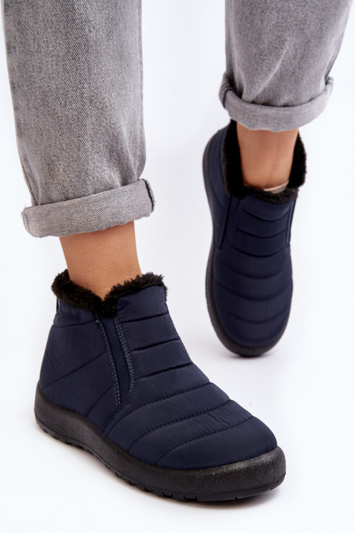 riscaldamento Donne basse Stivali da neve blu scuro Enmore