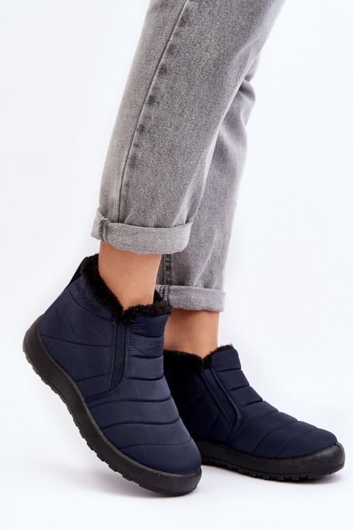 riscaldamento Donne basse Stivali da neve blu scuro Enmore