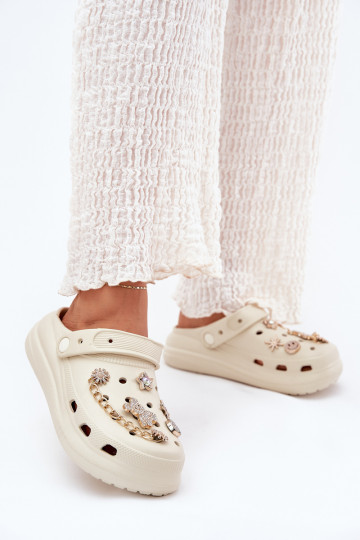 Pantofole leggere Pantofole da donnaPrzypinkami beige Linaviela 2