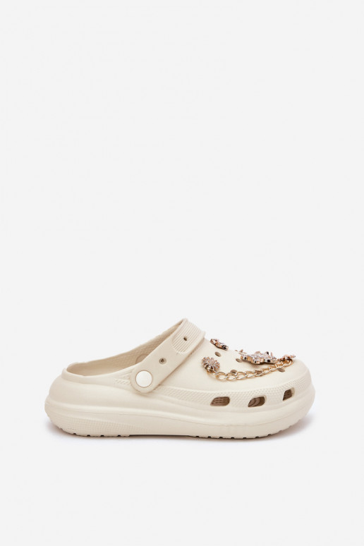 Pantofole leggere Pantofole da donnaPrzypinkami beige Linaviela